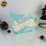 Seabed - Whale Papercut Lightbox File - 8x6.25" - Cricut File - LightBoxGoodMan - LightboxGoodman