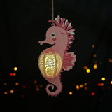 Seahorse 2 - 3D  Seahorse Lantern File - Cricut File 1 - LightBoxGoodMan