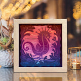 Seahorse 2 – Paper Cut Light Box File - Cricut File - 8x8 inches - LightBoxGoodMan