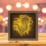 Seahorse 2 - Paper Cutting Light Box - LightBoxGoodman