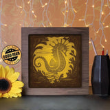 Seahorse 2 - Paper Cutting Light Box - LightBoxGoodman - LightboxGoodman