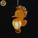 Seahorse 3 - 3D Seahorse Lantern File - 11.3x5.6" - Cricut File - LightBoxGoodMan - LightboxGoodman