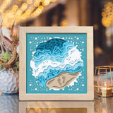 Seashore – Paper Cut Light Box File - Cricut File - 8x8 inches - LightBoxGoodMan