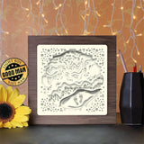 Seashore - Paper Cutting Light Box - LightBoxGoodman - LightboxGoodman