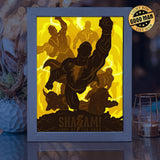 Shazam – Paper Cut Light Box File - Cricut File - 20x26cm - LightBoxGoodMan - LightboxGoodman