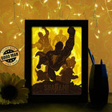 Shazam - Paper Cutting Light Box - LightBoxGoodman - LightboxGoodman