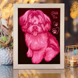 Shih Tzu – Paper Cut Light Box File - Cricut File - 8x10 inches - LightBoxGoodMan