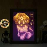 Shih Tzu – Paper Cut Light Box File - Cricut File - 8x10 inches - LightBoxGoodMan - LightboxGoodman