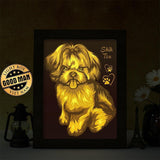 Shih Tzu – Paper Cut Light Box File - Cricut File - 8x10 inches - LightBoxGoodMan - LightboxGoodman