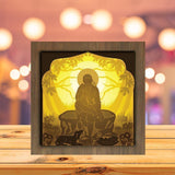 Shirdi Sai Baba - Paper Cutting Light Box - LightBoxGoodman - LightboxGoodman