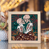 Skeletons 2 – Paper Cut Light Box File - Cricut File - 8x8 Inches - LightBoxGoodMan