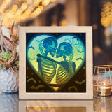 Skeletons – Paper Cut Light Box File - Cricut File - 8x8 Inches - LightBoxGoodMan