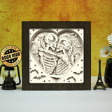 Skeletons – Paper Cut Light Box File - Cricut File - 8x8 Inches - LightBoxGoodMan - LightboxGoodman