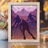 Skiing – Paper Cut Light Box File - Cricut File - 20x26cm - LightBoxGoodMan - LightboxGoodman