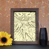 Skiing - Paper Cutting Light Box - LightBoxGoodman - LightboxGoodman