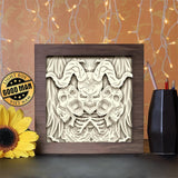 Skull 2 - Paper Cutting Light Box - LightBoxGoodman - LightboxGoodman