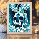 Skull 3 – Paper Cut Light Box File - Cricut File - 20x26cm - LightBoxGoodMan