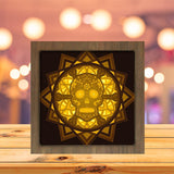 Skull Mandala - Paper Cutting Light Box - LightBoxGoodman