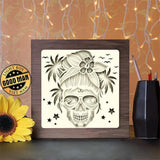 Skull - Paper Cutting Light Box - LightBoxGoodman - LightboxGoodman