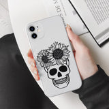 Skull Sunflower - Cricut File - Svg, Png, Dxf, Eps - LightBoxGoodMan - LightboxGoodman