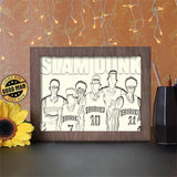 Slam Dunk - Paper Cutting Light Box - LightBoxGoodman - LightboxGoodman