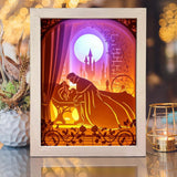 Sleeping Princess 1 – Paper Cut Light Box File - Cricut File - 20x26cm - LightBoxGoodMan