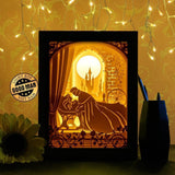 Sleeping Princess 1 - Paper Cutting Light Box - LightBoxGoodman - LightboxGoodman