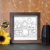 Sloth And Sunflower 1 - Paper Cutting Light Box - LightBoxGoodman - LightboxGoodman