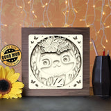 Sloth Flower - Paper Cutting Light Box - LightBoxGoodman - LightboxGoodman