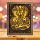 Snake - Paper Cutting Light Box - LightBoxGoodman - LightboxGoodman