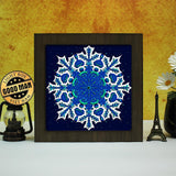 Snow Mandala – Paper Cut Light Box File - Cricut File - 20x20cm - LightBoxGoodMan - LightboxGoodman