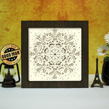 Snow Mandala – Paper Cut Light Box File - Cricut File - 20x20cm - LightBoxGoodMan - LightboxGoodman