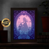 Snow White 2 – Paper Cut Light Box File - Cricut File - 20x26cm - LightBoxGoodMan - LightboxGoodman