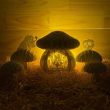 Snow White - 3D Pop-up Light Box Mushroom File - Cricut File - LightBoxGoodMan