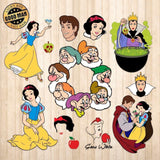 Snow White - Cricut File - Svg, Png, Dxf, Eps - LightBoxGoodMan - LightboxGoodman