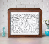 Snow White – Paper Cut Light Box File - Cricut File - 20x26cm - LightBoxGoodMan - LightboxGoodman