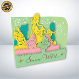 Snow White - Paper Cut Mini-Showcase File - Cricut File - 10x12cm - LightBoxGoodMan - LightboxGoodman