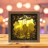 Snow White Square - Paper Cutting Light Box - LightBoxGoodman