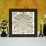 Snowflake Mandala– Paper Cut Light Box File - Cricut File - 20x20cm - LightBoxGoodMan - LightboxGoodman