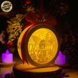 Snowman 1 - 3D Ornament Lantern File - Cricut File - LightBoxGoodMan - LightboxGoodman