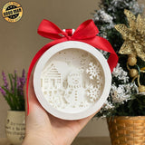 Snowman 1 - 3D Ornament Lantern File - Cricut File - LightBoxGoodMan - LightboxGoodman