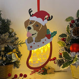 Snowman 2 - Paper Cut Pet Light Box File - Xmas Dog Motif - Cricut File - 11x6 Inches - LightBoxGoodMan - LightboxGoodman