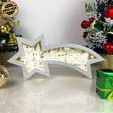 Snowman 2 - Paper Cut Star Light Box File - Cricut File - 28x13.7cm - LightBoxGoodMan - LightboxGoodman