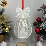 Snowman - Droplet Lantern File - Cricut File - LightBoxGoodMan - LightboxGoodman