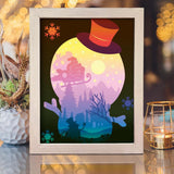 Snowman – Paper Cut Light Box File - Cricut File - 20x26cm - LightBoxGoodMan