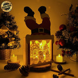 Snowman - Paper Cut Santa Light Box File - Cricut File - 28,4x14,7cm - LightBoxGoodMan - LightboxGoodman