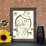 Snowman - Paper Cutting Light Box - LightBoxGoodman - LightboxGoodman