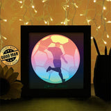 Soccer 2 - Paper Cutting Light Box - LightBoxGoodman - LightboxGoodman