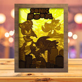 Sonic 2 - Paper Cutting Light Box - LightBoxGoodman