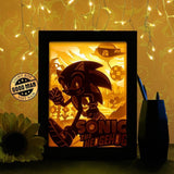 Sonic - Paper Cutting Light Box - LightBoxGoodman - LightboxGoodman